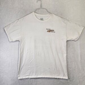 Malibu Shirts Roland Leongs Hawaiian Racing Team T Shirt Mens Large White Cotton